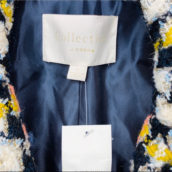 NWT J. Crew Collection Lurex Tweed coat 6 Small - Picture 8 of 8